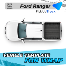 VEHICLE TEMPLATE FOR WRAP FORD RANGER