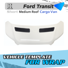 VEHICLE  TEMPLATE FOR WRAP FORD TRANSIT MEDIUM ROOF SHORT