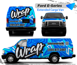 FORD SERIES-E CARGO VAN EXTENDED COMBOS WRAP