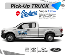 PICK UP TRUCK SUPER CAB COMBOS WRAPS GRAPHICS