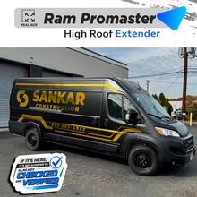 VEHICLE TEMPLATE FOR WRAP RAM PROMASTER HIGH ROOF EXTENDER 1:1 Scale
