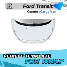 VEHICLE  TEMPLATE FOR WRAP FORD TRANSIT CONNECT XL