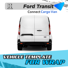 VEHICLE  TEMPLATE FOR WRAP FORD TRANSIT CONNECT XL
