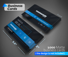 Business Cards matte finish Custom High Quality