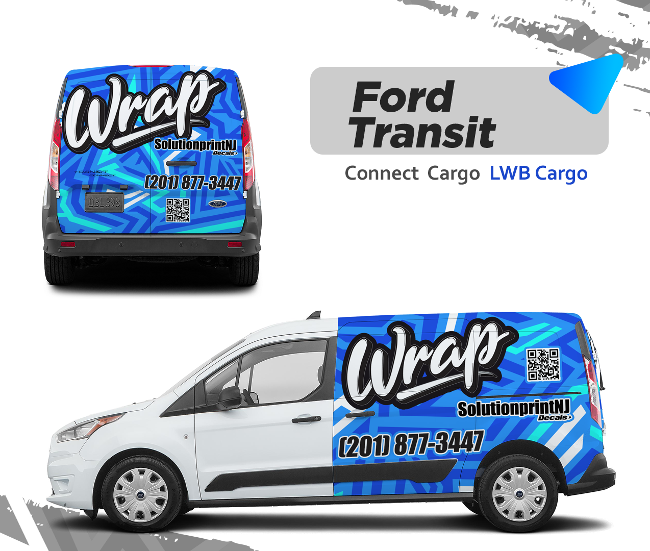 FORD TRANSIT CONNECT CARGO VAN / CUSTOM COMMERCIAL FLEET WRAP