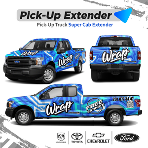 PICK UP TRUCK SUPER CAB EXTENDER COMBOS WRAPS GRAPHICS