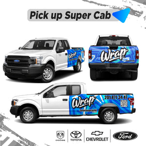PICK UP TRUCK SUPER CAB COMBOS WRAPS GRAPHICS
