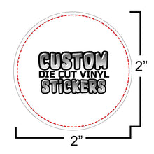 Circle STICKERS  FULL COLOR OR BLACK