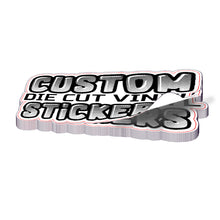 Die cut STICKERS  FULL COLOR OR BLACK