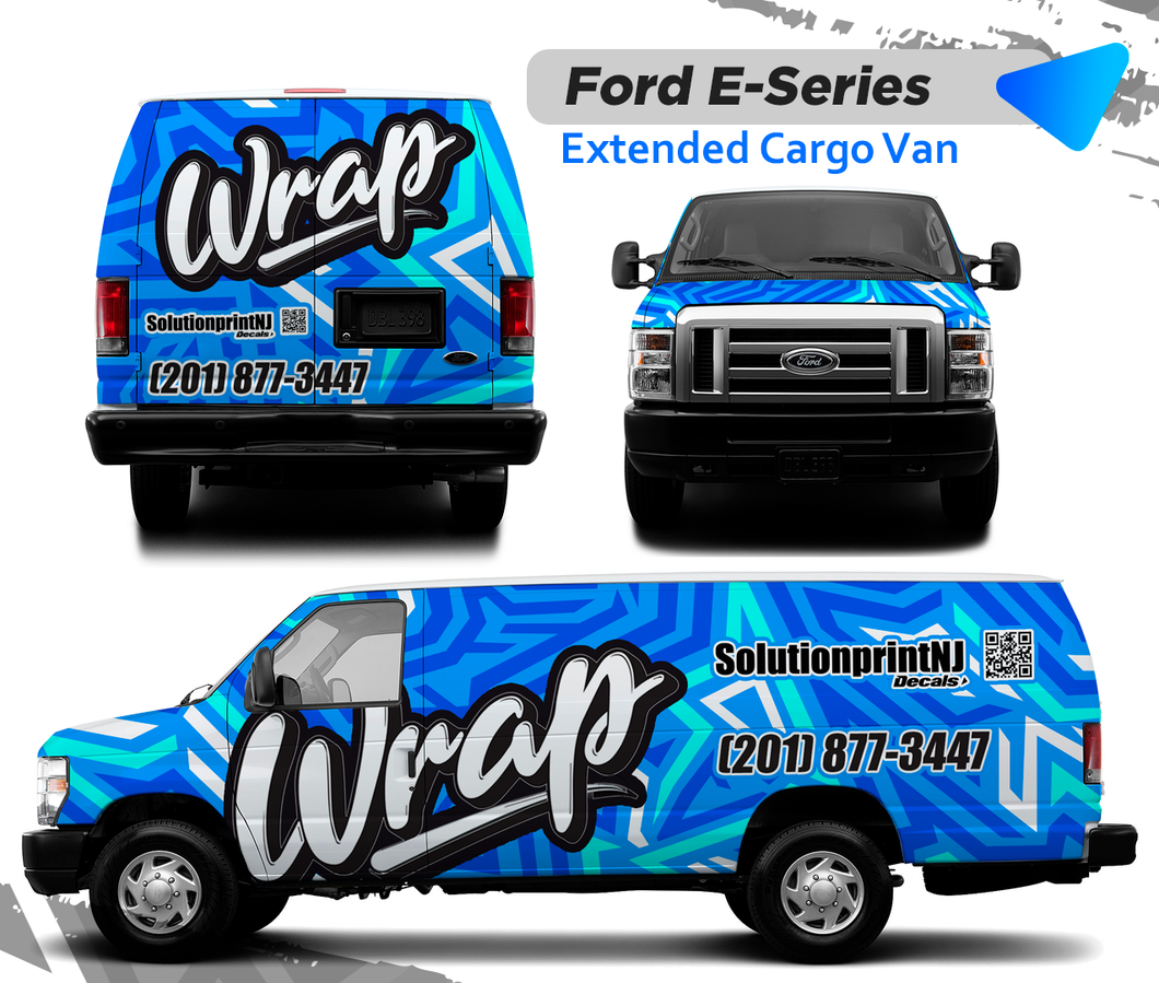 FORD SERIES-E CARGO VAN EXTENDED COMBOS WRAP
