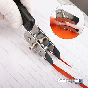 Double-Cutter Vinyl FilmSafety Coated Knife Car Wrapping Cut Tool
