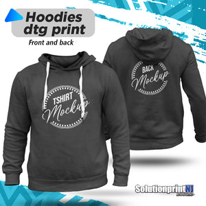 Custom Hoodies Direct Print full color front and back.